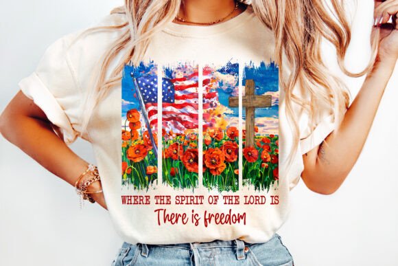 4th of July Christian PNG: Spirit Lord T-Shirt Designs