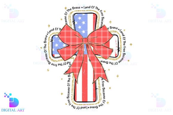 Christian 4th of July Coquette PNG for T-Shirt Designs
