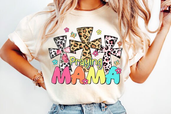 Christian Mama PNG: Praying Mama T-Shirt Designs