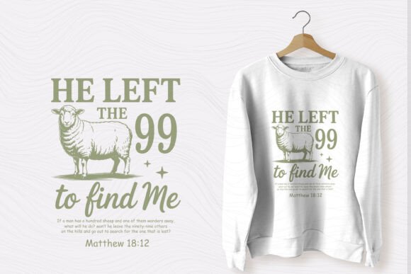 Christian Quote Typography Sheep SVG for T-Shirt Designs