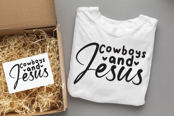 Cowboys and Jesus Inspirational SVG PNG T-Shirt Designs