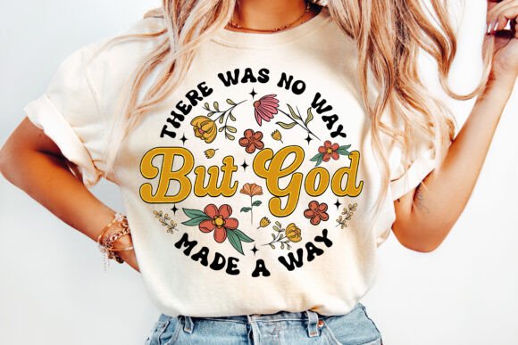 Floral Christian Bible Verse PNG for T-Shirt Designs
