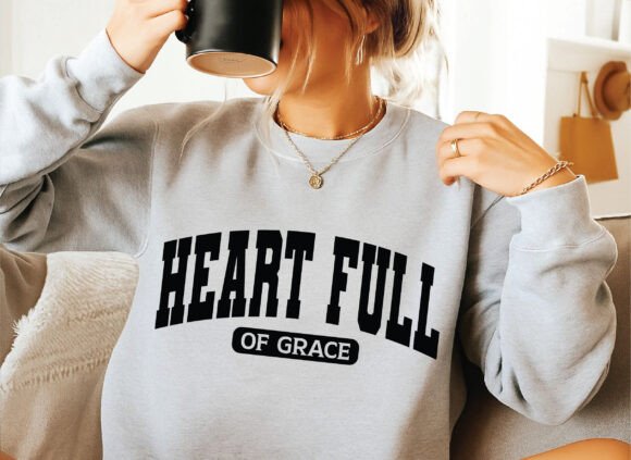 Heart Full of Grace SVG: T-Shirt Designs & Branding