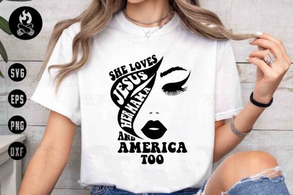 Jesus Mama America SVG: Mother’s Day T-Shirt Designs